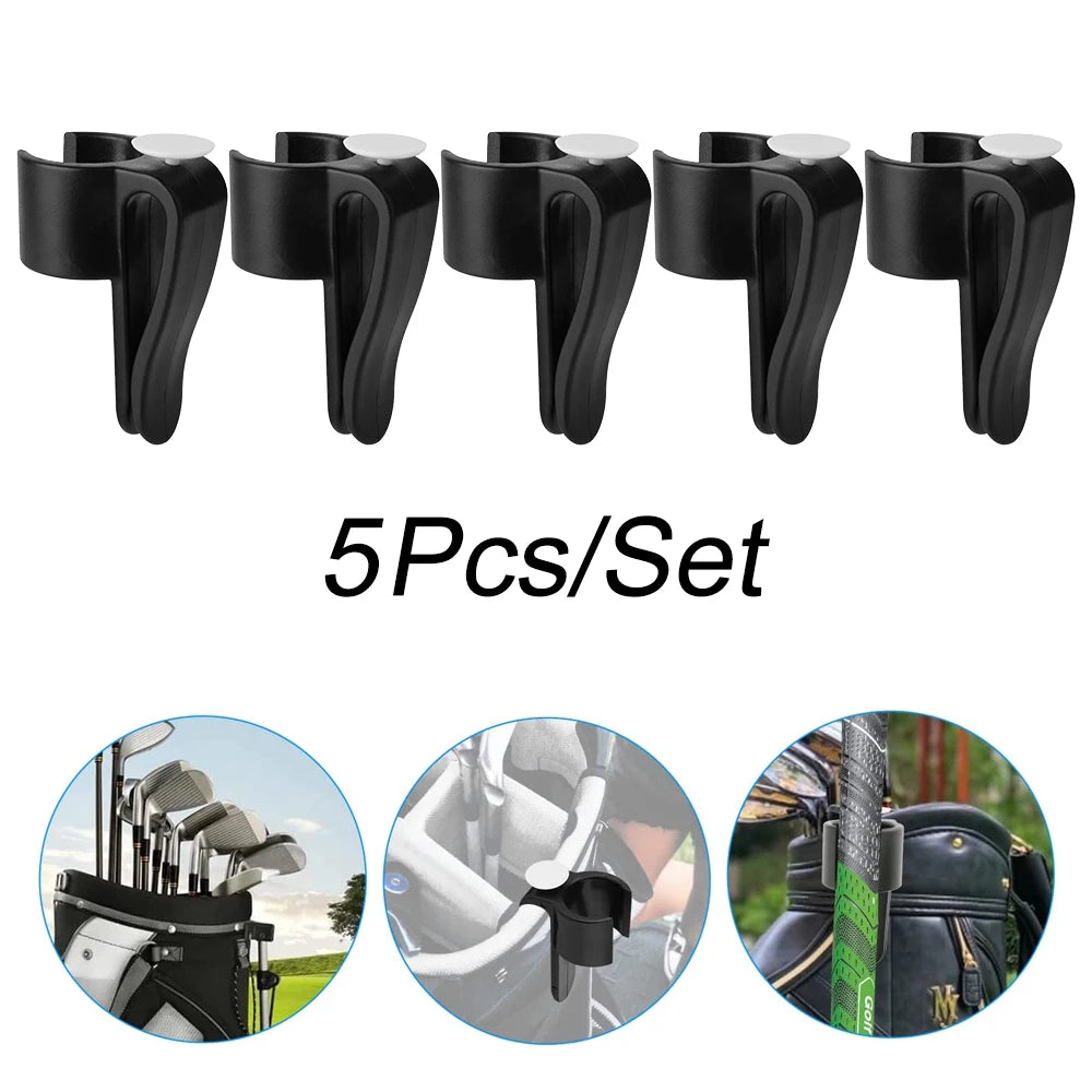 5Pcs/set Golf Putter Clamp Golf Bag Clip On Putter Clamp Holder Putting Organizer Club Golf Club Grips Golf Accessorie