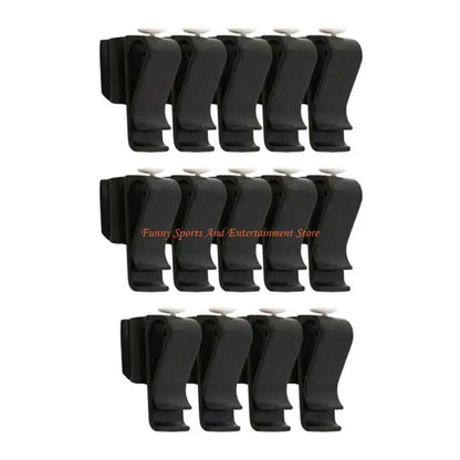 C4DE 14Pcs Golf Club Bag Clips On Putter Clamp Holder Black Putting Clip