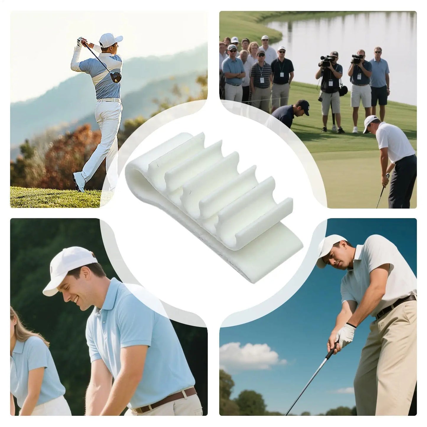 Golf Tee Holder Hat Clip 3D Printed Golf Tee Hat Brim Clips Compact Lightweight Sport Accessory Organizer Clamp for Sport Boys