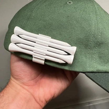 Golf Tee Holder Hat Clip 3D Printed Golf Tee Hat Brim Clips Compact Lightweight Sport Accessory Organizer Clamp for Sport Boys